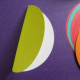 Fold the circle in half.