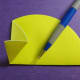 Take the lower tip of the new fold and bring it up to the left to meet the crease along the left side. This will form a cone shape.