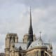 The East Face of Notre-Dame showing the arched flying buttress supports on the exterior, designed to strengthen the walls