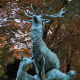 This attractive bronze sculpture dates from 1885 and is entitled Herd of Deer. It was created by Arthur Jacques Leduc
