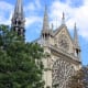 Notre Dame rises above the trees. Trees are useful framing devices, though here I think they obscure a little too much of the cathedral