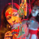 A girl dressed as Living Goddess Kumari. Nepali culture is rich and vibrant.