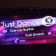 Opening screen for Just Dance 2 on the Wii.