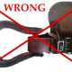 Strap is over the retainer wedge.