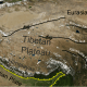 Location of main fault zones around Tibet and borders of India and China