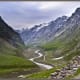 Beautiful mountains welcoming into the Spiti valley