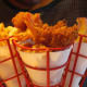 On Times Square at Bubba Gump's, we enjoyed fried shrimp with french fries, mac and cheese and delicious lemonade with take home glasses.