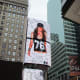 Another video of a top model that was displayed in Times Square in the midst of its tall buildings.