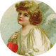 Free vintage Valentine's Day cherub clip art