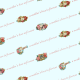 Victorian Mother's Day scrapbooking paper -- aqua background