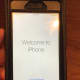 A Welcome to iPhone message appears after setting up Apple Pay.