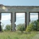 This wall stands alone in Hollister, Oklahoma.