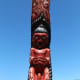Maori carved poles appear in this photo set. This one is a Ruapekapeka monument in New Zealand.