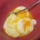 Eggs are done and poured in bowl. Just add salt, pepper, and crackers, if you wish!