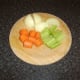Prepared vegetables for beef stock
