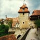 Portion of the city wall in Rothenburg