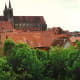 View from city wall in Rothenburg