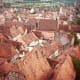 Red roofed buildings of Rothenburg