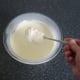 Ice cream can be seen to be starting to set after an hour in the freezer