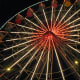 Knoebels Giant Wheel, lit up at night