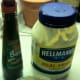 Side of mayonnaise with salsa chilpotle sauce