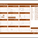 Microsoft Word template: 2011-2012 school year calendar (Mon-Sun). A simple school year calendar - to amend dates you have to use the formatting options for each date accordingly.