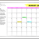 Microsoft Word template: 2012 One-Month Student Calendar (any year). You are prompted for the month when loading. Additionally this template installs a Calendar menu that allows you to highlight different text in a selected date.