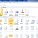 The initial template screen when opening a new document.