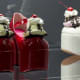 Candy and cream with a cherry on top