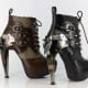 Steam Punk, clock inspired heels screwed together