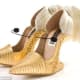 Madonna inspired shoes, comes with microphone, cylindrical tips and blonde pony tail