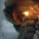 In the distance, a nuclear warhead has detonated in Nuketown Zombies.