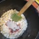 Add 4 cups marshmallows and 3 oz. jello. If using microwave, put marshmallows in for 1 minute. Stir until completely melted (microwave more if necessary), then add jello (or other flavorings and sugar).
