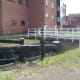 Old Lock from Marina to Canal, with swing footbridge