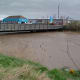 The Black Bridge, now a Footway, at one of the highest tides