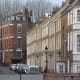 Castle Street with site of Castle top right