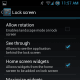 Lockscreen options in PAC. You can see which app runs in the background when you phone is locked.