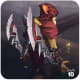 DOTA 2 Bounty Hunter tossing a gold coin.