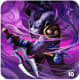 DOTA 2 Rikimaru hiding inside his smokescreen.