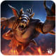 Ursa Warrior pouncing in the flame.