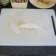 Edges of the pastry are lifted and sealed