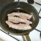 Frying bacon