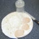 Cutting taco discs from tortilla wrap