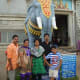 Author with his family and friends at the entrance point of the Murudeshwara Temple