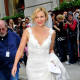UGGs and a wedding dress