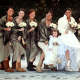 UGGs and a wedding dress