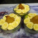 Add the sliced bananas.
