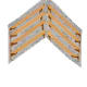 Easy to make display shelf from a hollow core door -