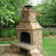 Outdoor Stone Fireplace