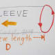 Circumference and length of sleeve